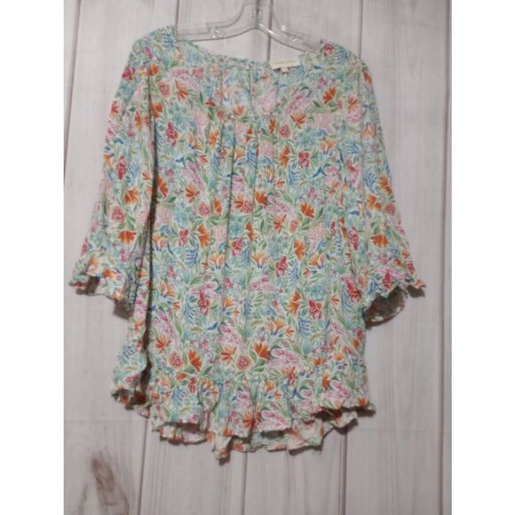 Cynthia Rowley Tops - Cynthia Rowley Shirt‎ Ladies Large Orange Floral
